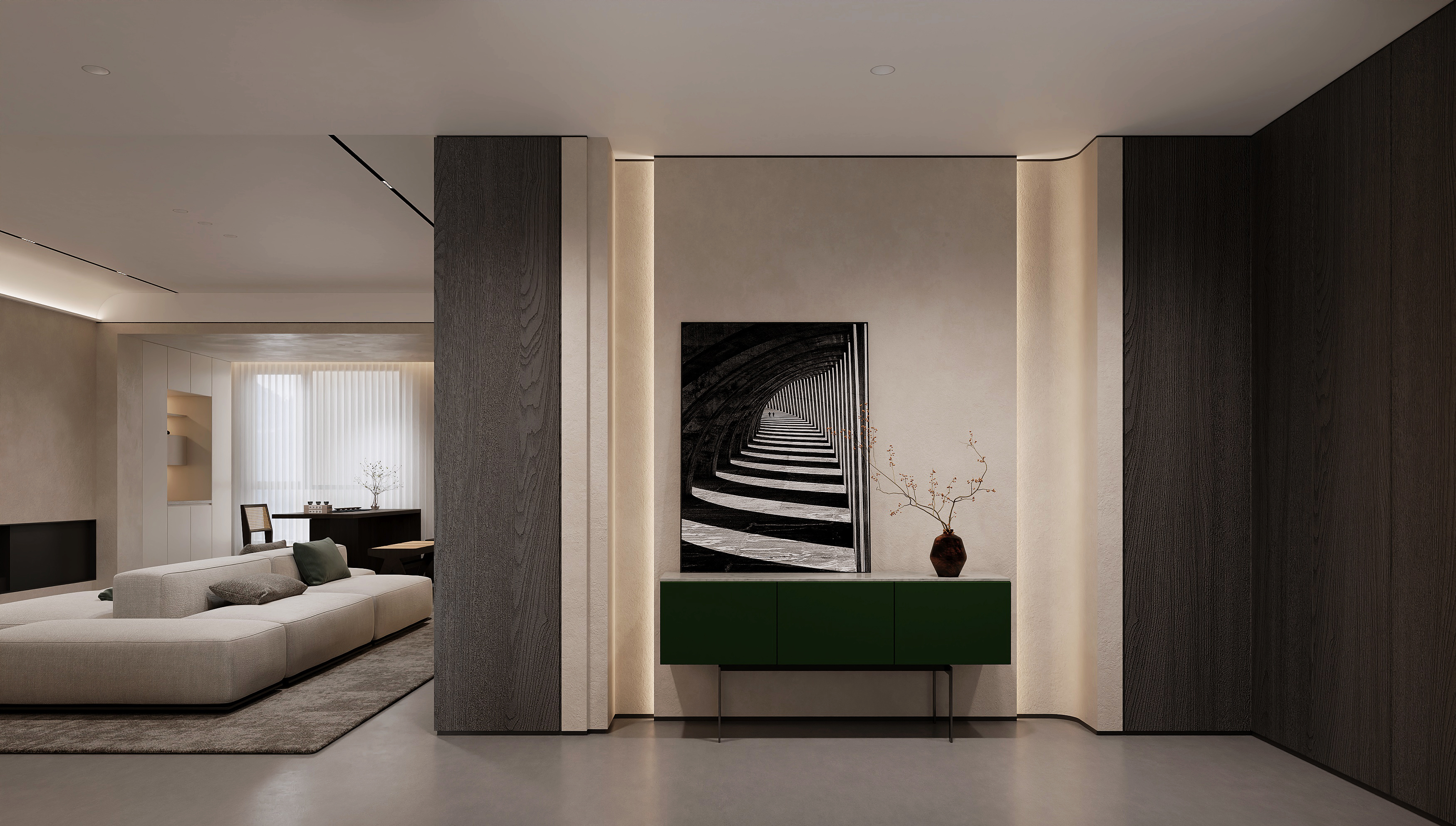 Hallway perspective
