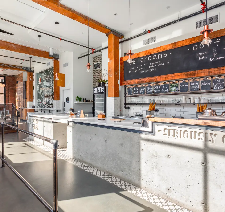 Earnest Ice Cream interior